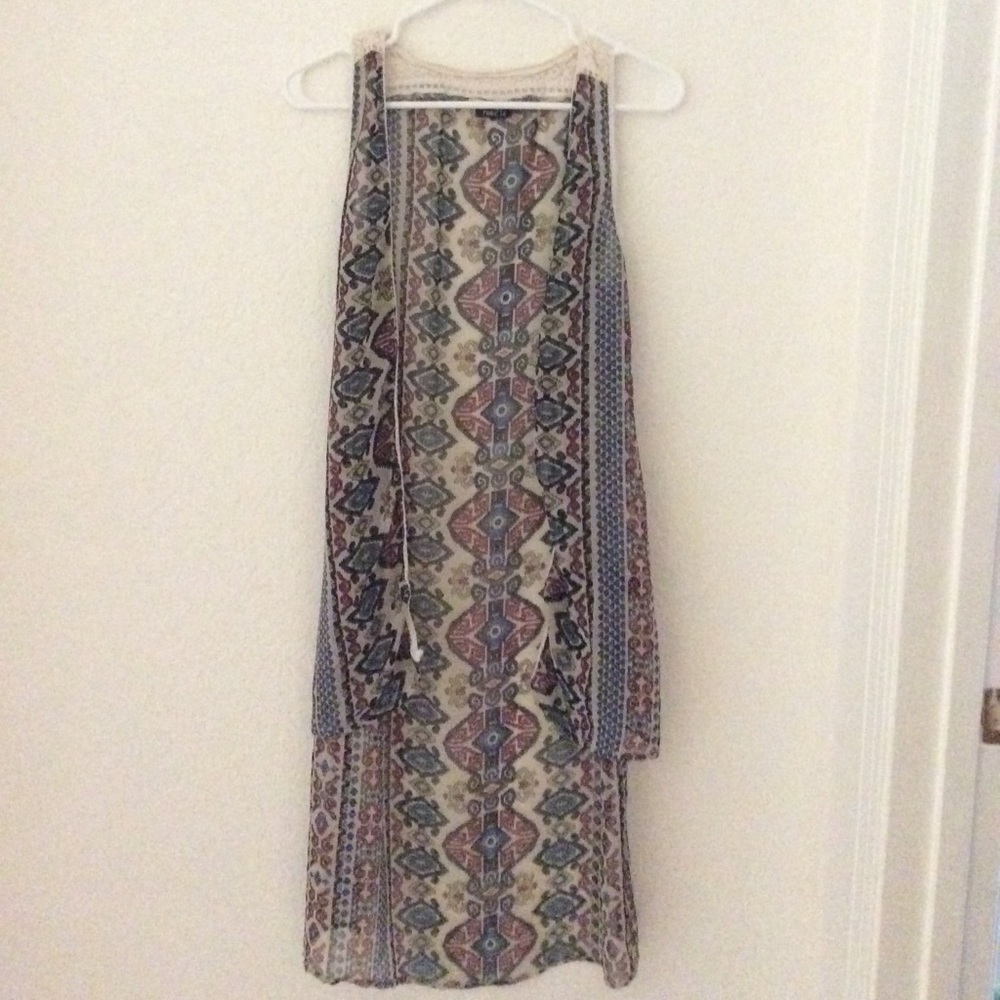 Colorful print coverup
